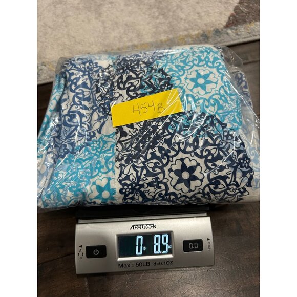 Talbots Petites Blue White Floral Pattern Lined Wrap Skirt Size 6 Preppy - Picture 9 of 9